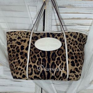 Vintage Dolce & Gabana Leopard Tote